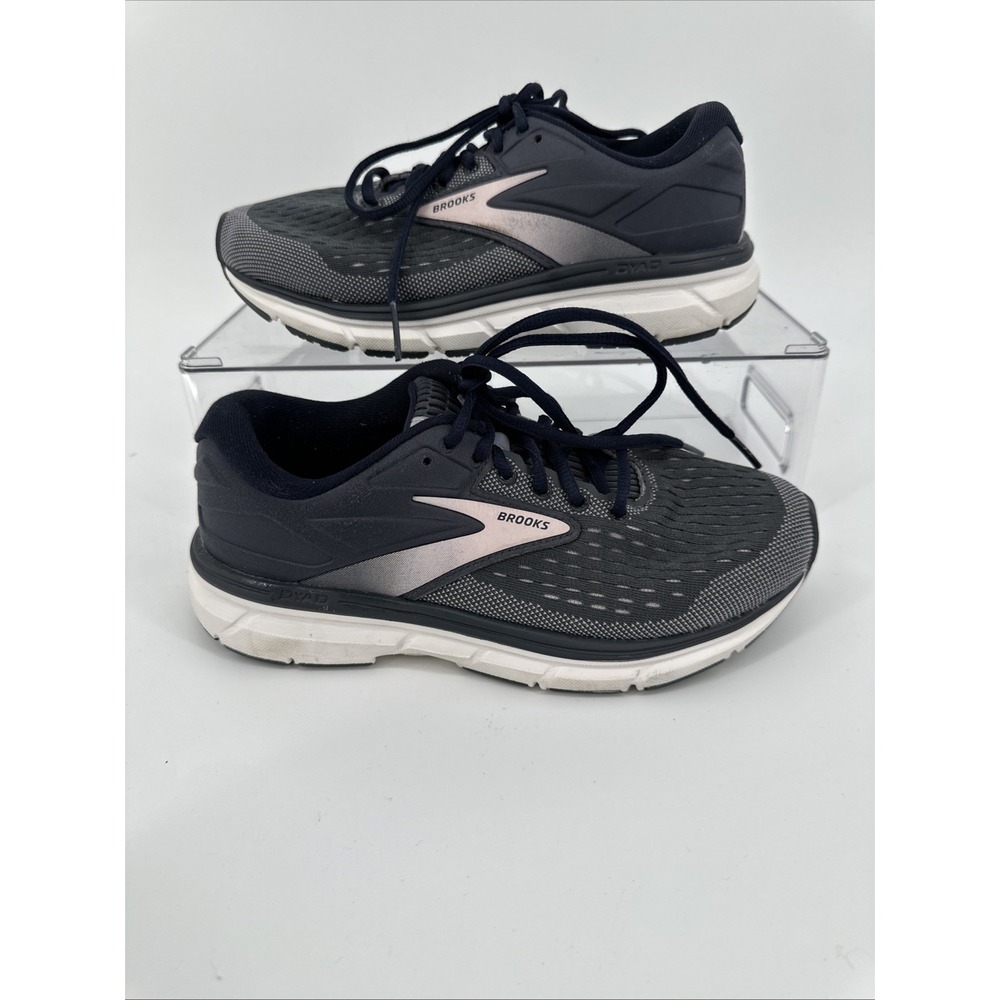 Brooks Dyad 11 Women Navy Blue Grey Running Shoes Sneaker Low Top Size 7